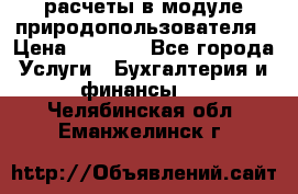 расчеты в модуле природопользователя › Цена ­ 3 000 - Все города Услуги » Бухгалтерия и финансы   . Челябинская обл.,Еманжелинск г.